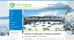 Desktop Screenshot of pensionsvoboda.cz